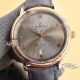 Omega De Ville Rose Gold Dial Brown Leather Strap Watch Replica (7)_th.jpg